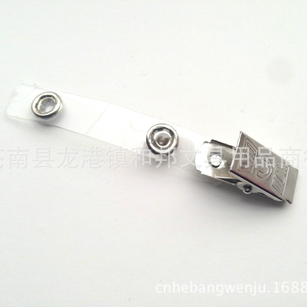 胸卡夹子大英文夹金属夹子厂牌夹工作证夹子证件U纹夹子花面夹