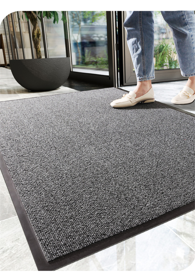 pvc丙纶圈绒地毯酒店进门蹭土除尘地垫入户迎宾门垫防滑速干脚垫