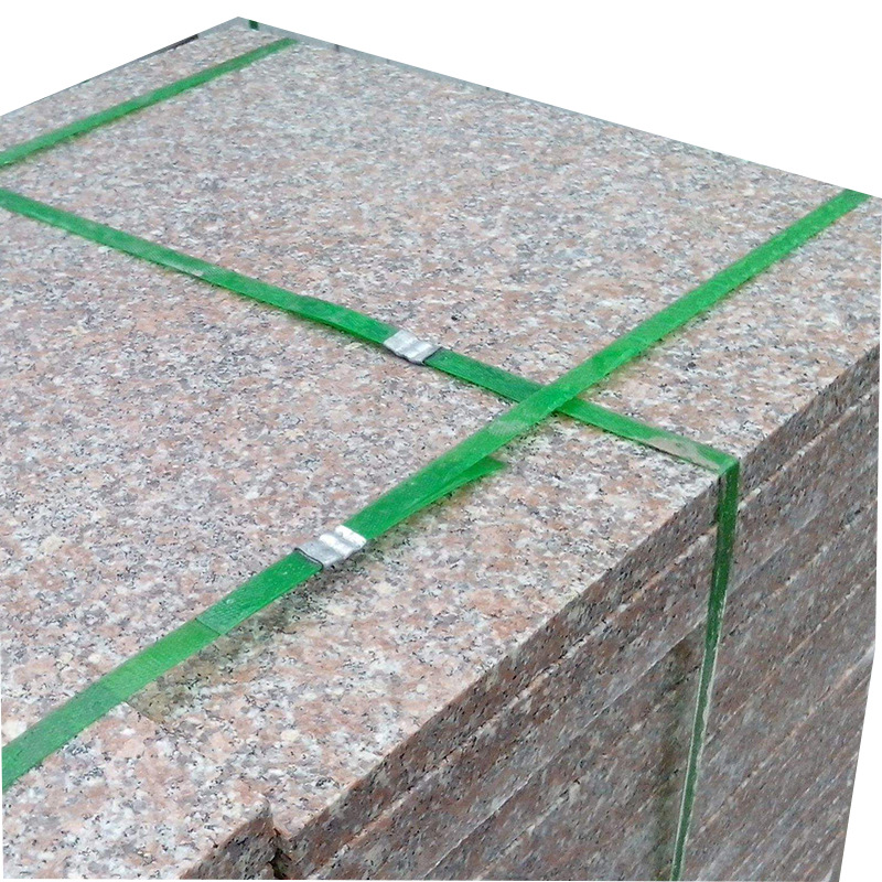 现货五莲红剁斧面板材火烧板地面砖 山东花岗岩剁斧面工程板