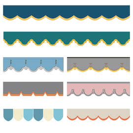 窗帘窗幔帘头幔头