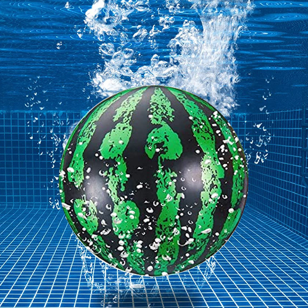 watermelon ball沙滩西瓜球9寸pvc加厚充气/注水泳池戏水球22cm