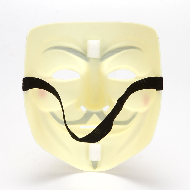 v字仇杀队面具 影视主题v字面具磨砂加厚款 v怪客加厚磨砂v脸面具