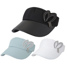 新款高尔夫球帽户外运动遮阳防晒黑色白色渔夫帽韩国malbon帽