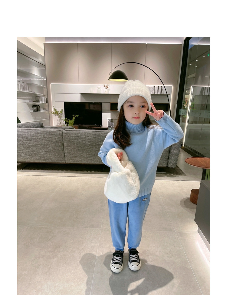 辰辰妈男女童装秋冬裤子双面加绒保暖运动休闲春秋时尚外穿儿童潮