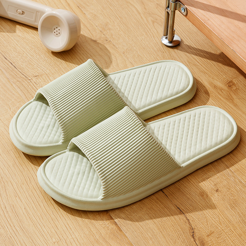 Thick-Soled Simple Slippers for Women Summer Home Indoor Bathroom Bath Lightweight Outdoor Wear Couple Shoes for Men