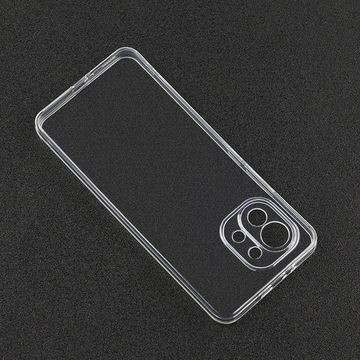 适用小米11pro手机壳mi 11直边方形全包保护套软壳合模线透明tpu