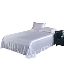 纯色真丝床单单件桑蚕丝绸缎被单1.51.8米双人丝滑裸睡冰丝床笠