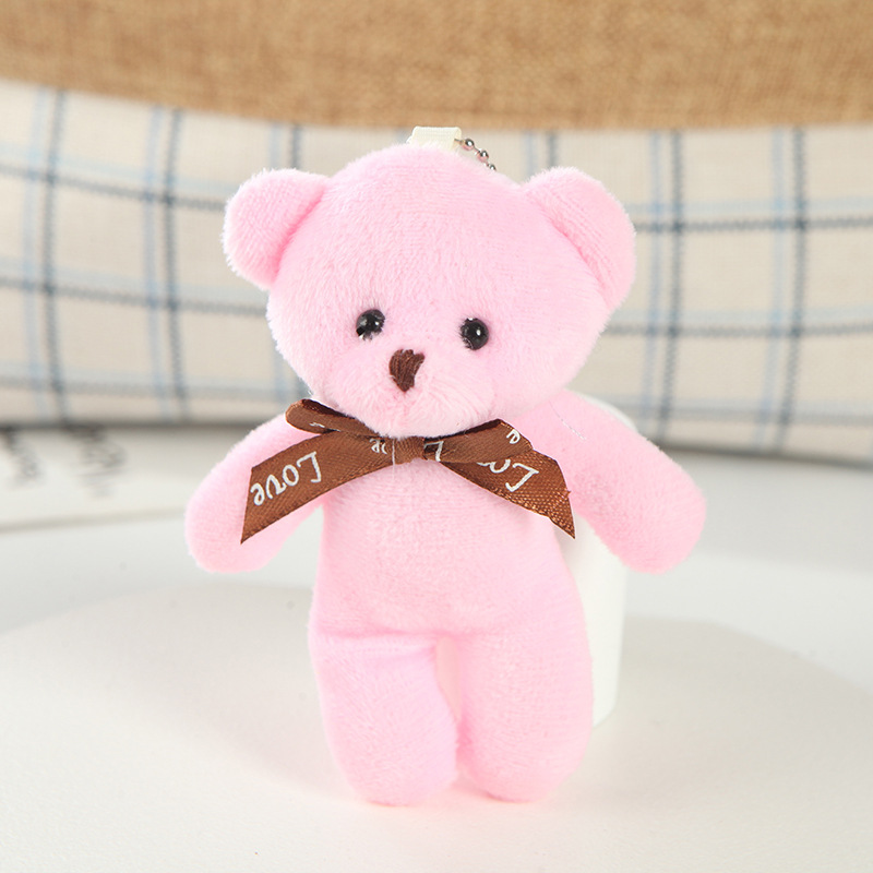 Factory Direct Supply Plush Toys One-Piece Bear Doll Keychain Backpack Shoulder Bag Pendant Boutique Teddy Bear Supply