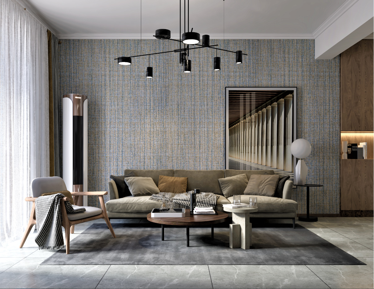 无缝墙布现代简约北欧条纹家装客厅卧室酒店壁布批发厂家