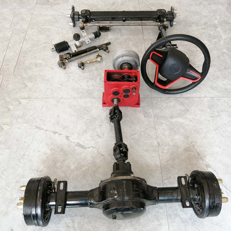 机械四驱两驱底盘总成前后桥变速箱农用运输车轮胎配件农用车