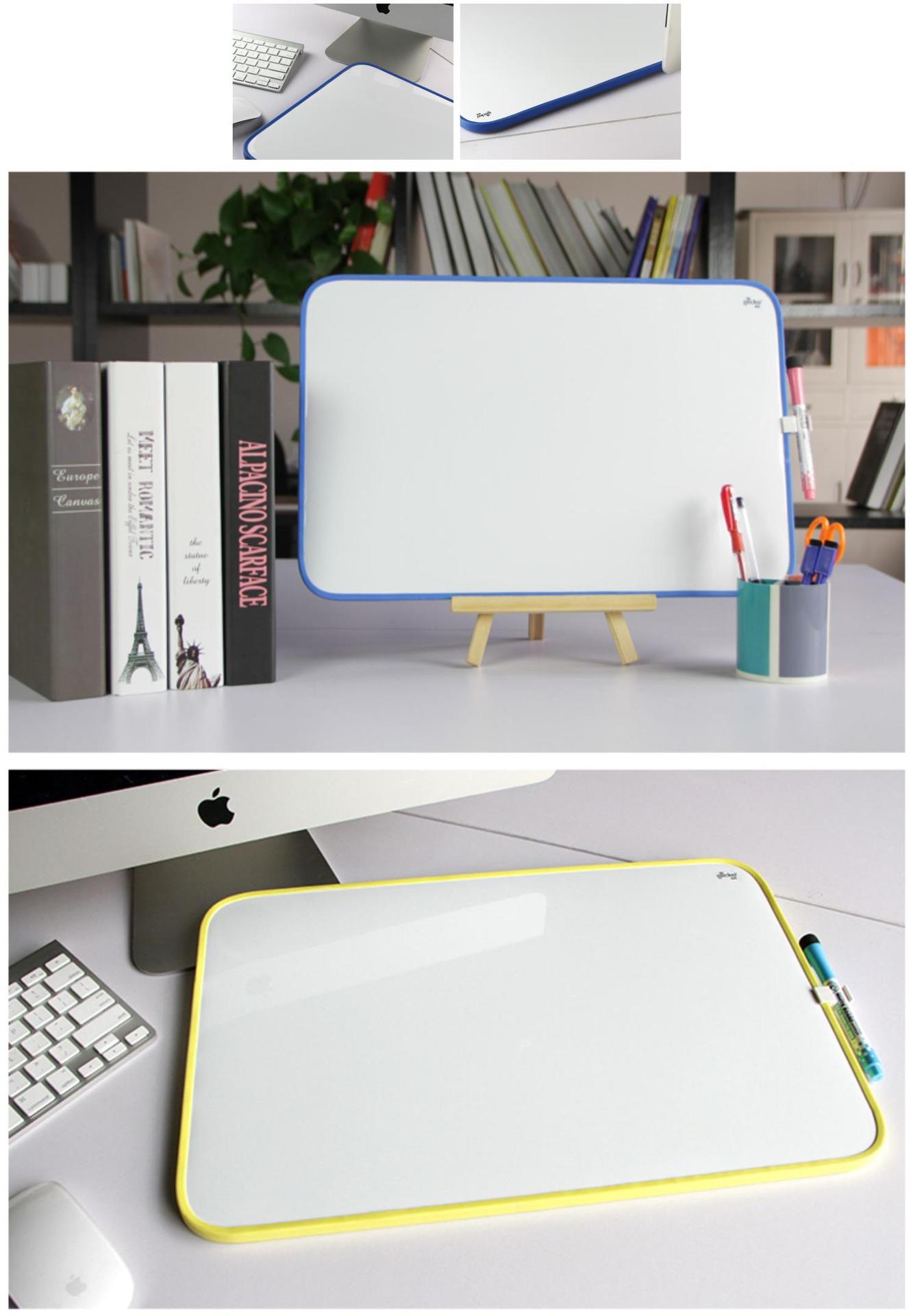 该卡塑料软边写字板小白板儿童挂式办公家教磁性留言板黑板记事板