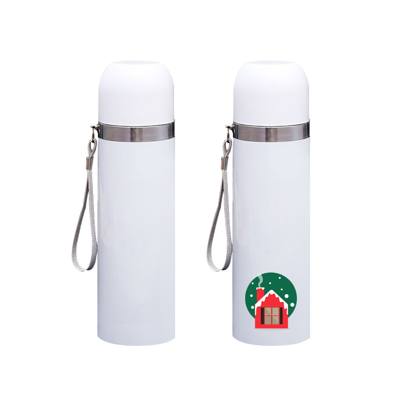 Customized Mikenda Double-Wall 304 Stainless Steel Thermos Tea Bottle Logo Design Thermal Transfer Advertising Cup