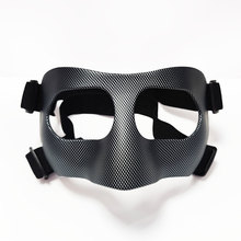 JIANNA篮球面具运动防撞鼻黑色成人足球比赛护脸面罩打球护具
