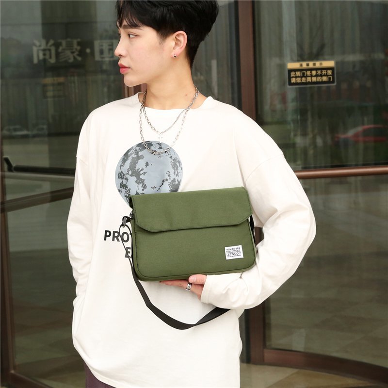 Street Fashion Men's and Women's Same Style One Shoulder Bag 2022 New Autumn and Winter Satchel Casual Simple All-Match Ins Crossbody Couple's Pouch