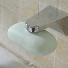 银色磁吸式香皂架 创意吸盘香皂盒 钢肥皂盒皂托 浴室用品
