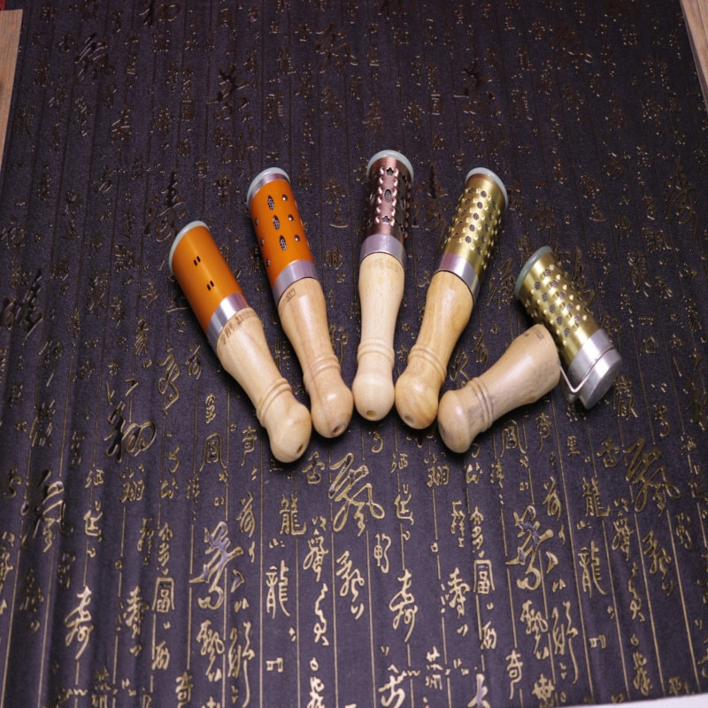 玉石艾灸棒 面部玉石艾灸棒手握随身灸功能按摩棒