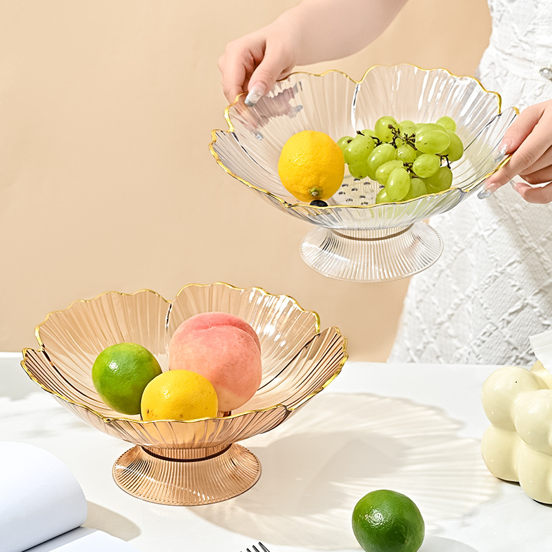 M91 Fruit Plate Household Living Room Coffee Table Good-looking Modern Entry Lux Style Drain Tray Internet Celebrity Dried Fruit Tray