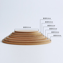 陶艺工具 拉坯用吸水密度板 圆形晾晒坯压缩板陶瓷作品托