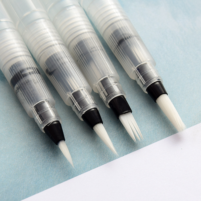 自来水笔水溶彩铅水彩画笔毛笔美术画材储水笔初学勾线手绘水彩笔