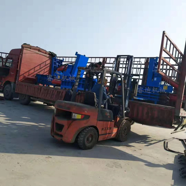 湖北200吨废铁废钢压块成型机卧式金属打包机废旧铁皮压块机