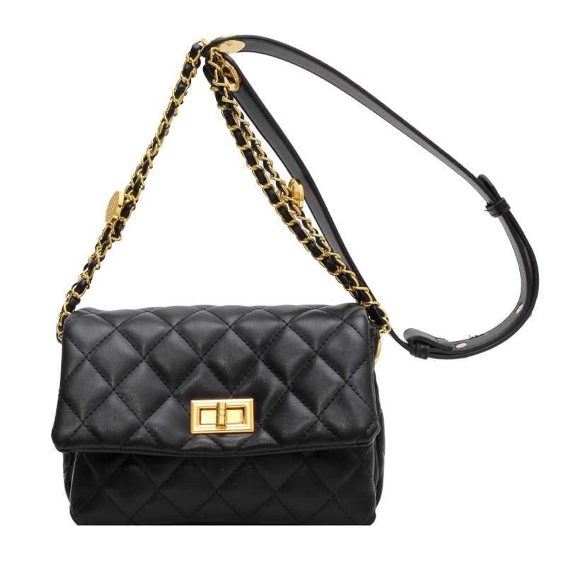 Women's Bag Classic Style 2022 Winter New Fashion Chain Shoulder Bag Trendy Diamond Crossbody Bag Small Square Bag