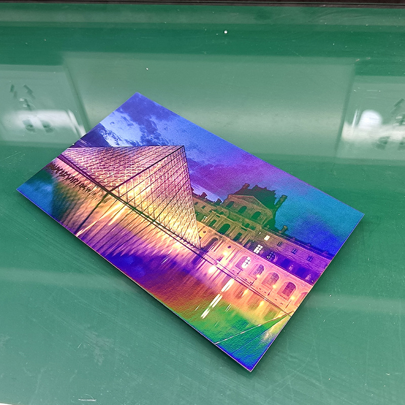 明信片定制定做diy照片覆膜满天星细闪镭射触感卡片印刷珠光纸