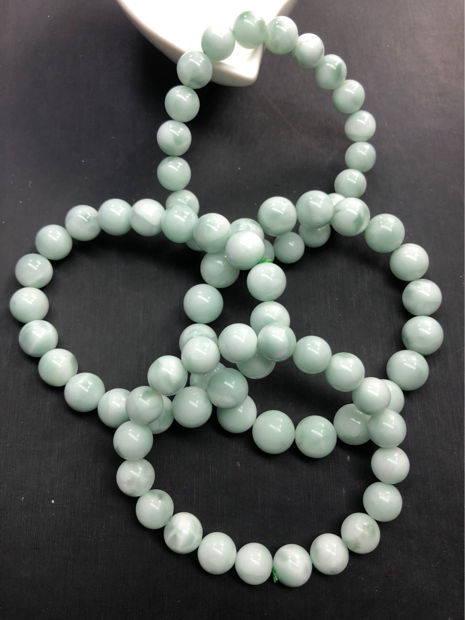 天然龟背纹活彩绿海纹绿纹石手串手链