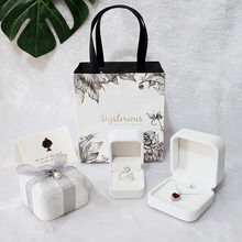 创意绒布首饰盒项链手镯表对戒指吊坠饰品空盒子礼物求婚包装