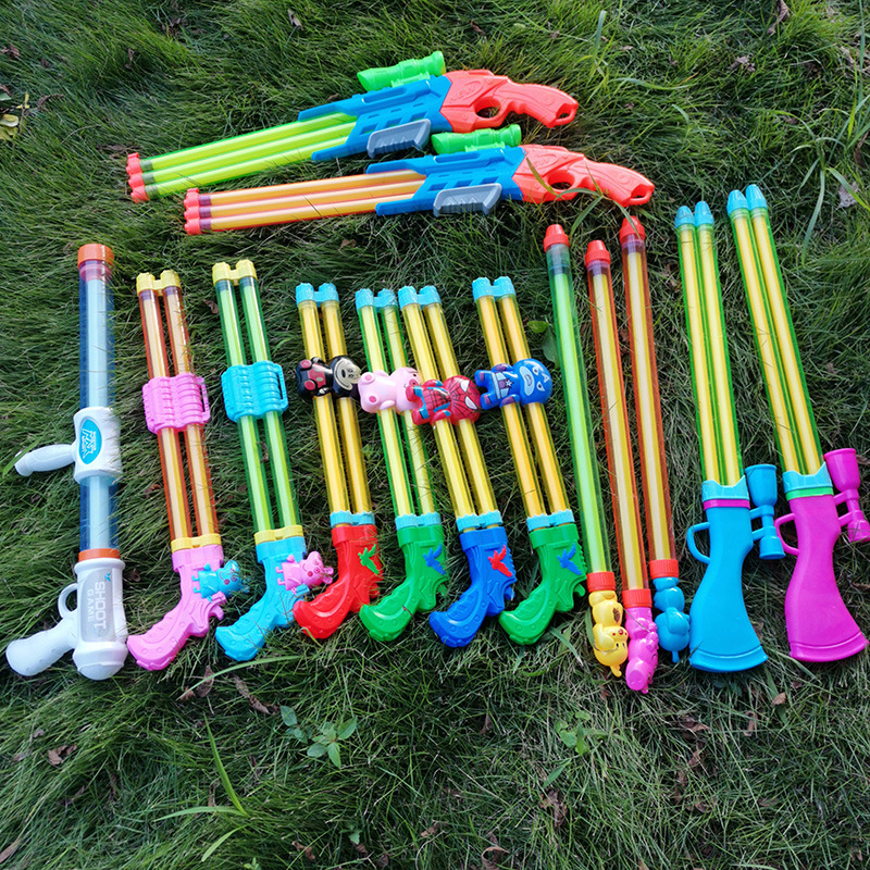 加特林水枪现货 成人漂流抽拉式水炮 儿童戏水抽地摊景区玩具批发