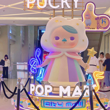 商场室内外梦幻主题人物小女孩玻璃钢卡通雕塑大厅DP点场景摆件