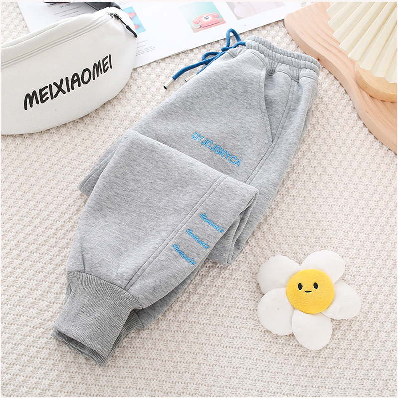 Children's Clothing Spring Girls' Pants 2023 New Medium and Large Children's Sweatpants Children's Sport Pants Spring and Autumn Student Trousers Wholesale