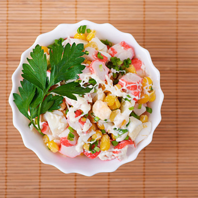 日本蟹柳沙拉 君和蟹肉沙拉 500g 寿司料理店 洋风蟹柳 蟹柳沙拉