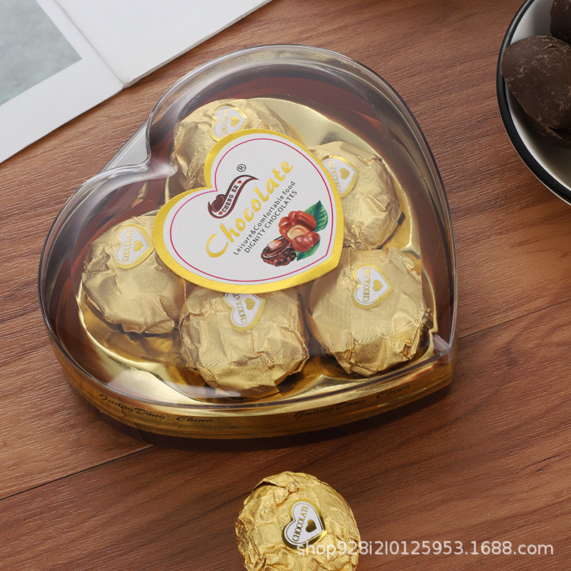 5粒金砂心形巧克力创意糖果伴手礼盒糖盒结婚喜糖盒婚庆活动-阿里巴巴