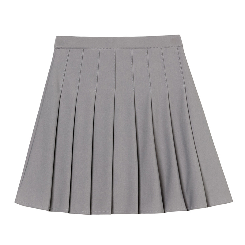 Elastic High Waist Skirt Women's Anti-Exposure A- line Skirt New Loose Skirt Four Seasons Slimming Slim-Fit Pleated Skirt