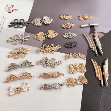 金属汉服子母扣收腰纽扣 复古中国风搭扣汉服对扣旗袍搭扣服饰装