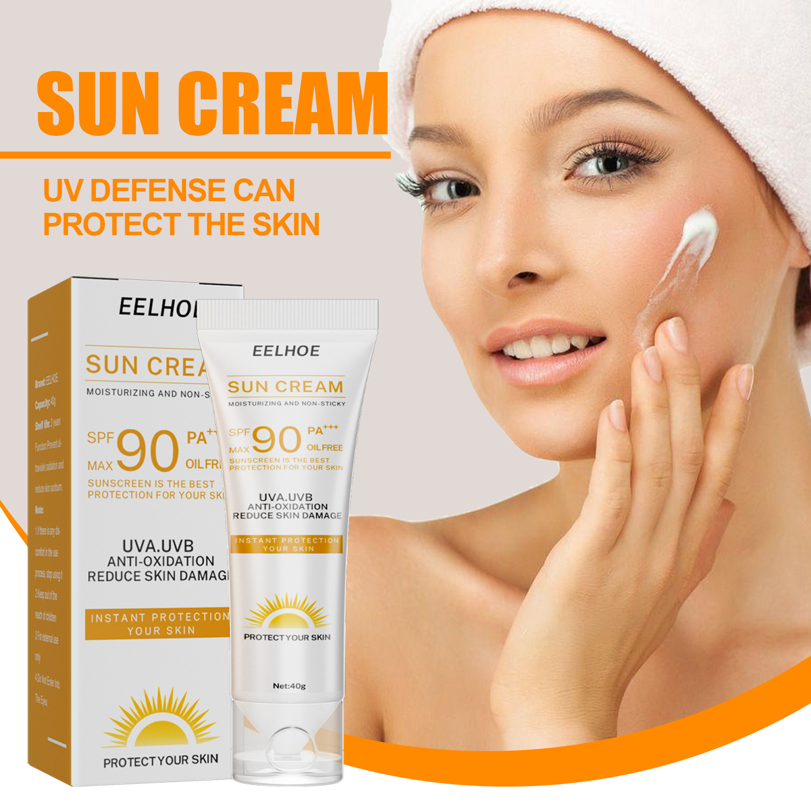 Eelhoe Isolation Protective Cream Moisturizing Facial Body Skin Protection Not Fake White Summer Refreshing Not Greasy