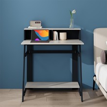 现代简约卧室简易电脑桌书房置物展示架MDF板式家具源厂定制跨境