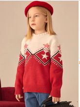 特价韩版童装国内专柜外贸尾单女童波浪针织圆领毛衣TKKW231151K