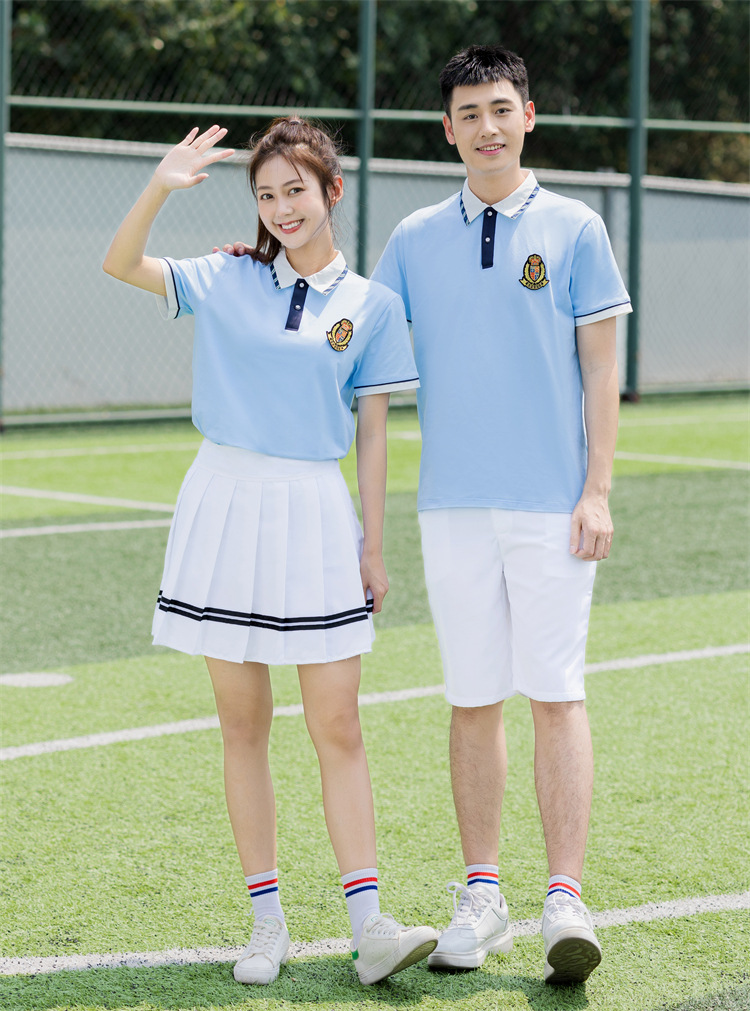 初中生运动会衣服大合唱朗诵服特色毕业照服装半袖套装中学班服