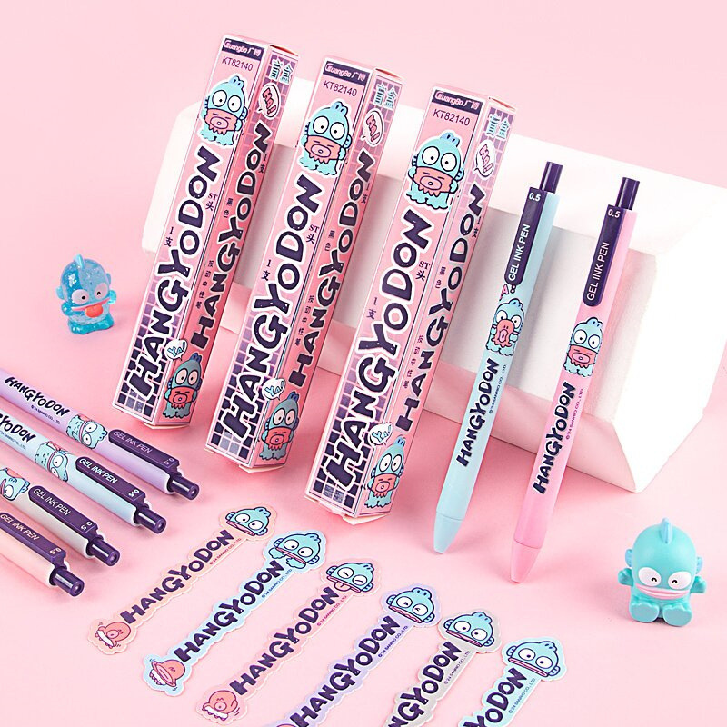 广博82140新款正版汉顿中性笔盲盒高颜值可爱学生书写按动水笔黑