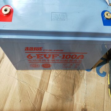 超威电动汽车蓄电池6-evf-100a 洗地机电池12v100ah 以旧换新