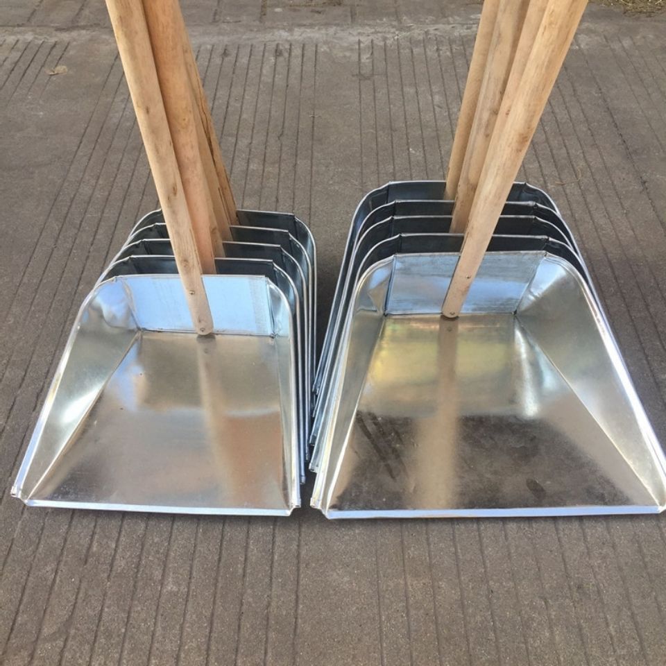 长手柄大垃圾斗超结实加厚簸箕镀锌铁皮垃圾铲家用畚斗包邮