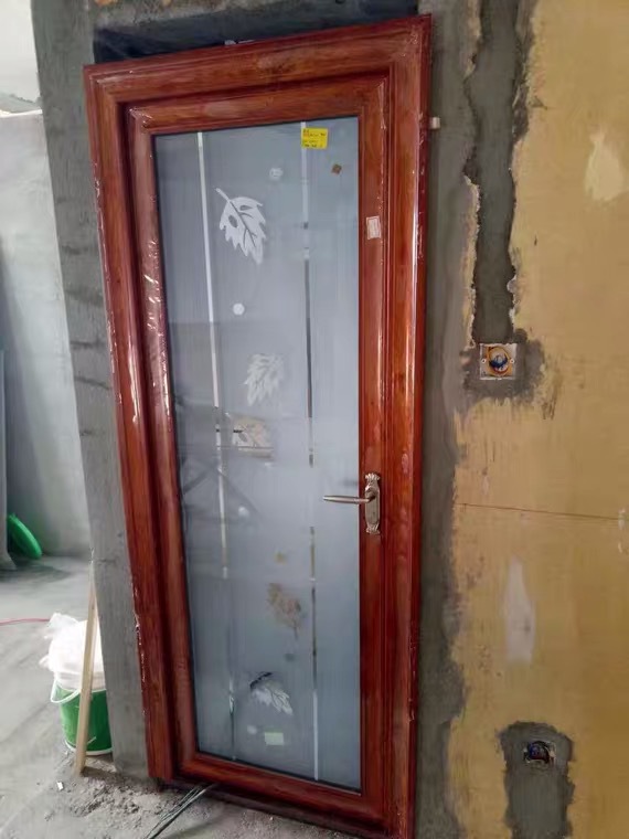 铝合金卫生间厕所钢化玻璃普通洗手间门龙万家集团工厂发货