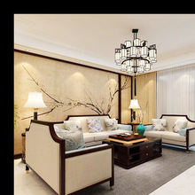 新中式现代实木布艺沙发组合新古典复古客厅禅意家具轻奢中国风格