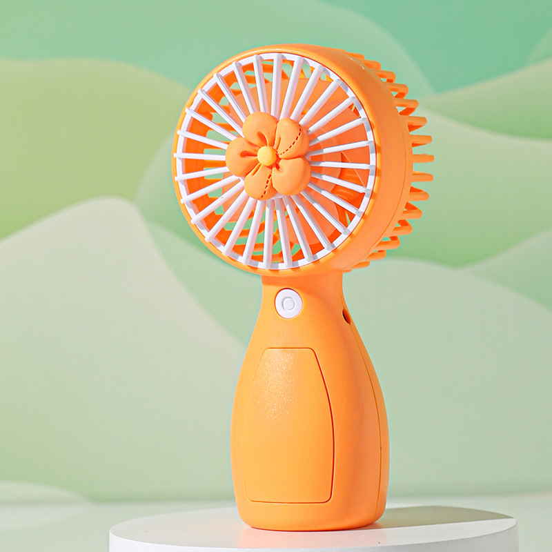 Cross-Border New Mini USB Rechargeable Flower National Fashion Cartoon Handheld Portable Little Fan Gift Wholesale