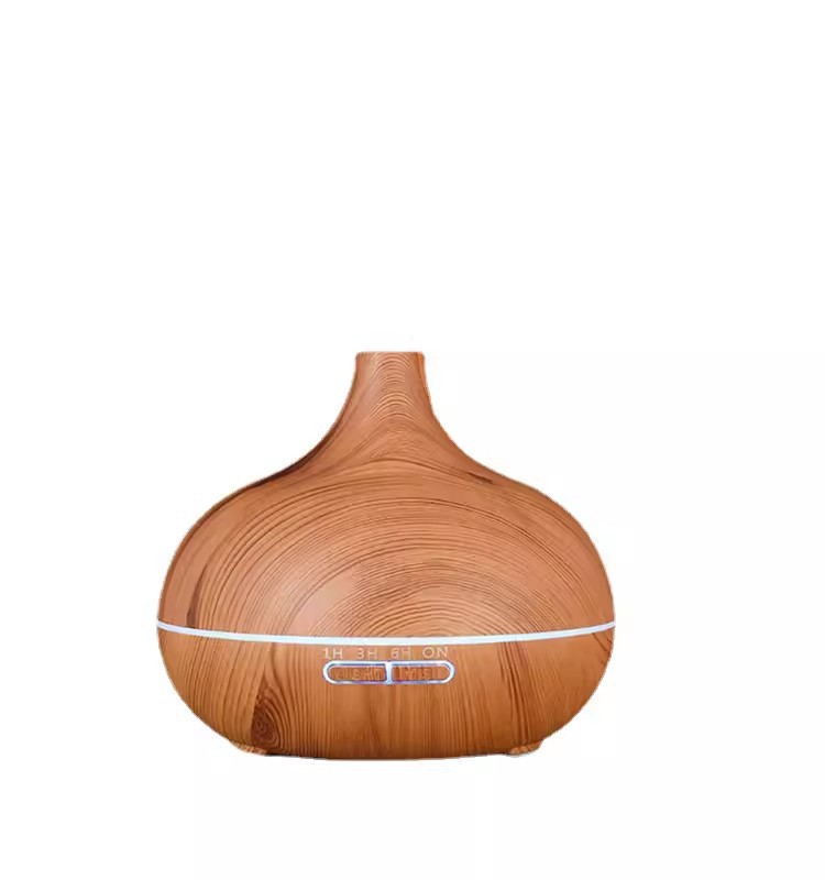 Aroma Diffuser Automatic Aerosol Dispenser Cross-Border Onion Wood Grain Diffuse Fragrance Machine 500ml Humidifier with Remote Control Wholesale