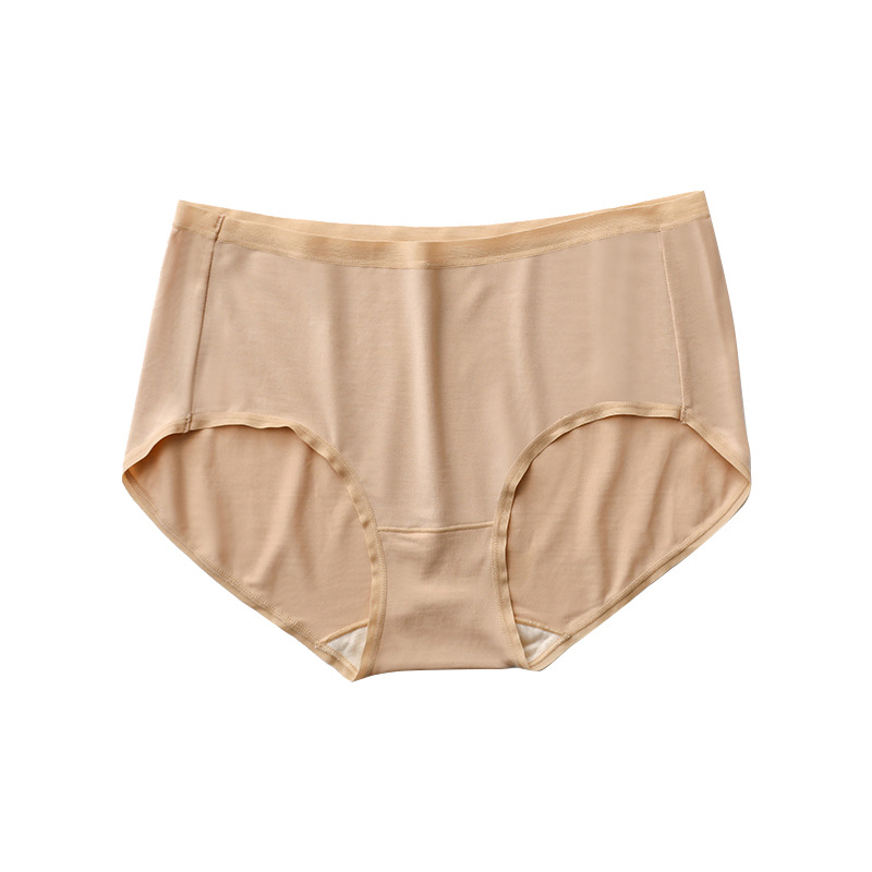 Japanese Style 60 Mulberry Silk Underwear Mid-Waist Women's Modal Underwear Women's Spring and Summer Bagged Briefs Source Factory