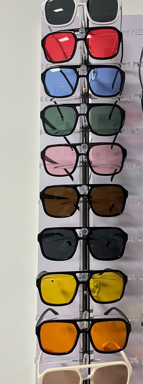 Cross-Border Square Double Beam Sunglasses Korean Style Vintage with Large Rims Pilot Glasses Ocean Lens Multi-Color Sunglasses Wholesale