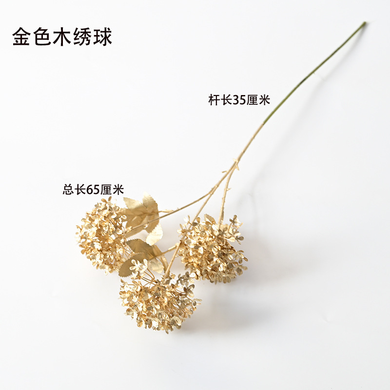 Cross-Border Golden Artificial Flower Eucalyptus Fortune Fruit Chinese Hawthorn Ginkgo Leaf Lunar New Year Flower Blessing Bucket Christmas Flower Ornaments