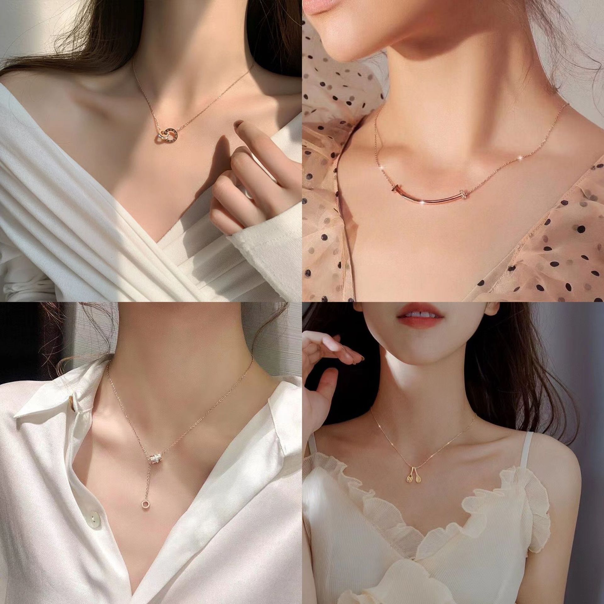 钛钢项链女不掉色小蛮腰锁骨链韩版学生简约潮人个性感仙森系百搭